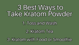 how to take kratom powder