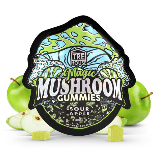 TREHouse Sour Apple Mushroom Gummies