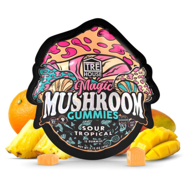 TREHouse Sour Tropical Mushroom Gummies