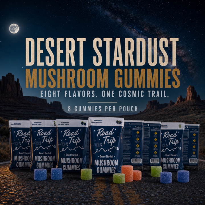 Desert Stardust Mushroom Gummies Hero Shot