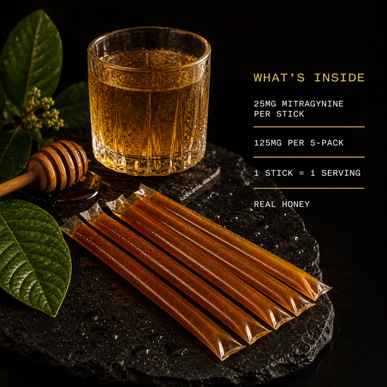 Kratken Kratom, Kratom Infused Honey Sticks Facts