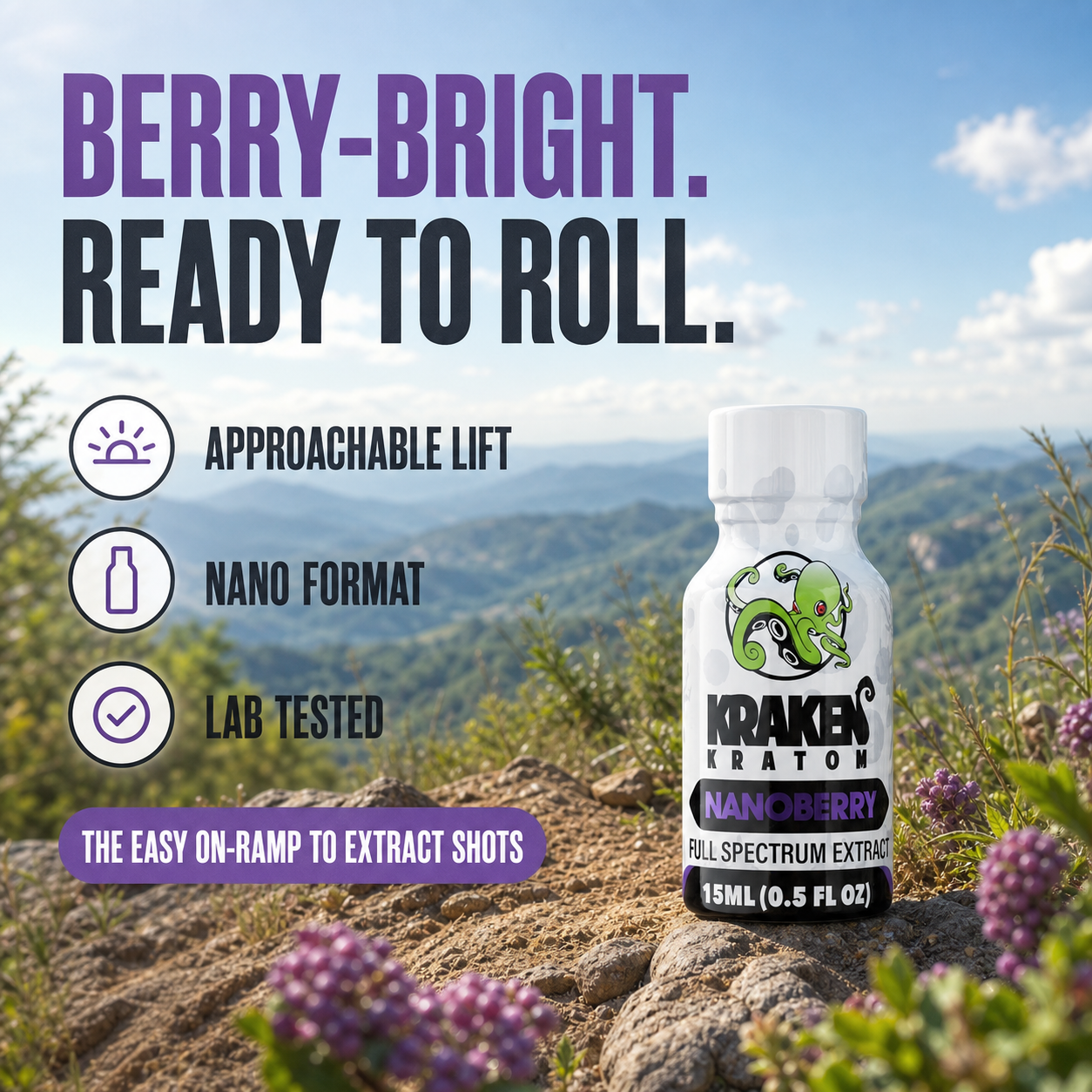 Kraken Kratom NanoBerry Nano Kratom Extract Features