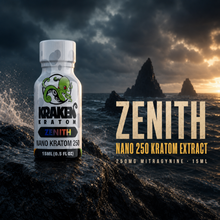 Kraken Kratom Zenith Nano 250 Kratom Extract Hero