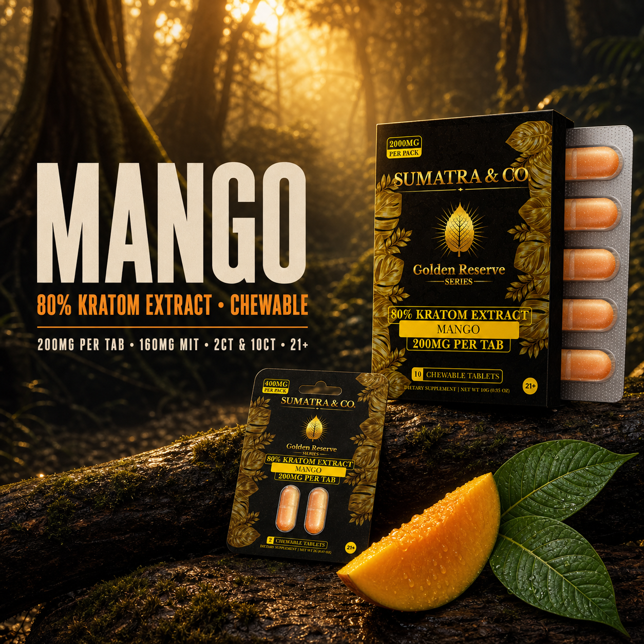 Sumatra & Co Golden Reserve Mango Tabs