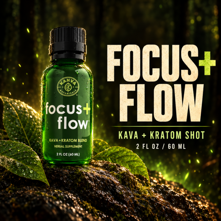Kanva Botanicals Focus + Flow Kava + Kratom Shot